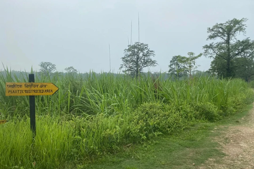 Plastic Resident Area in Chitwan National Park