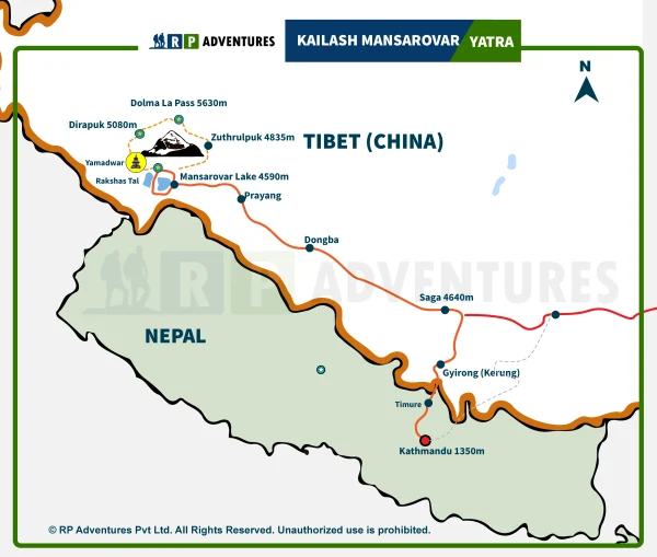 Kailash Mansarovar Yatra Maps