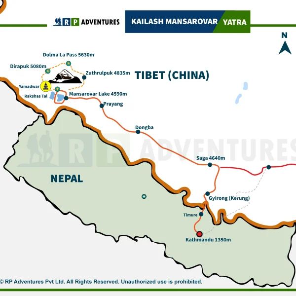Kailash Mansarovar Yatra Maps