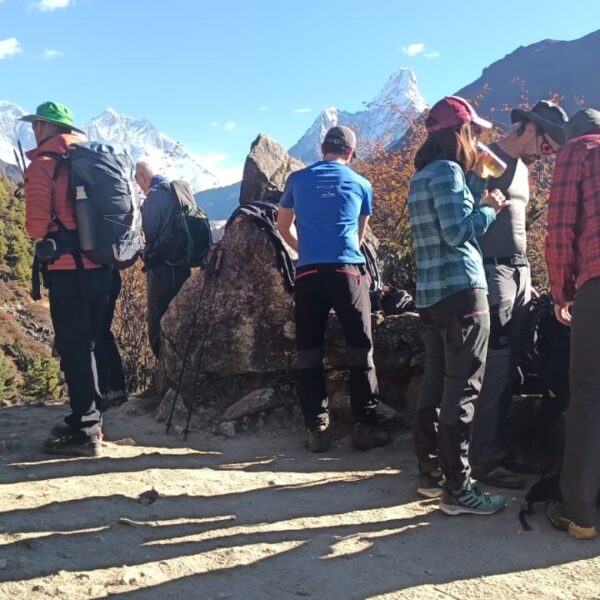 Way from Namche to Tengboche