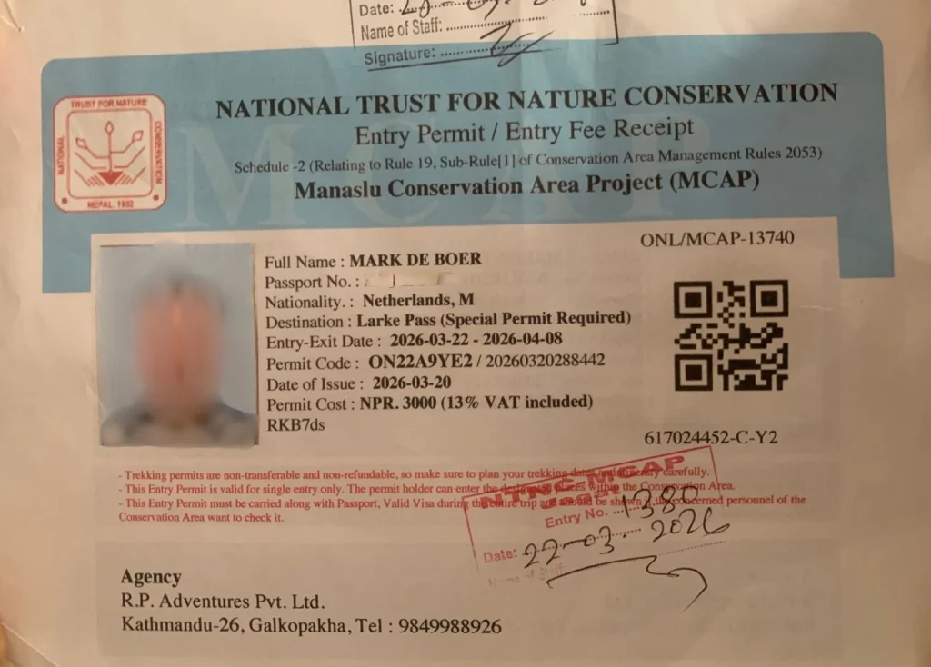 Manaslu Circuit Trek Map, Permit, And Season 2 Manaslu Conservation Area Permit